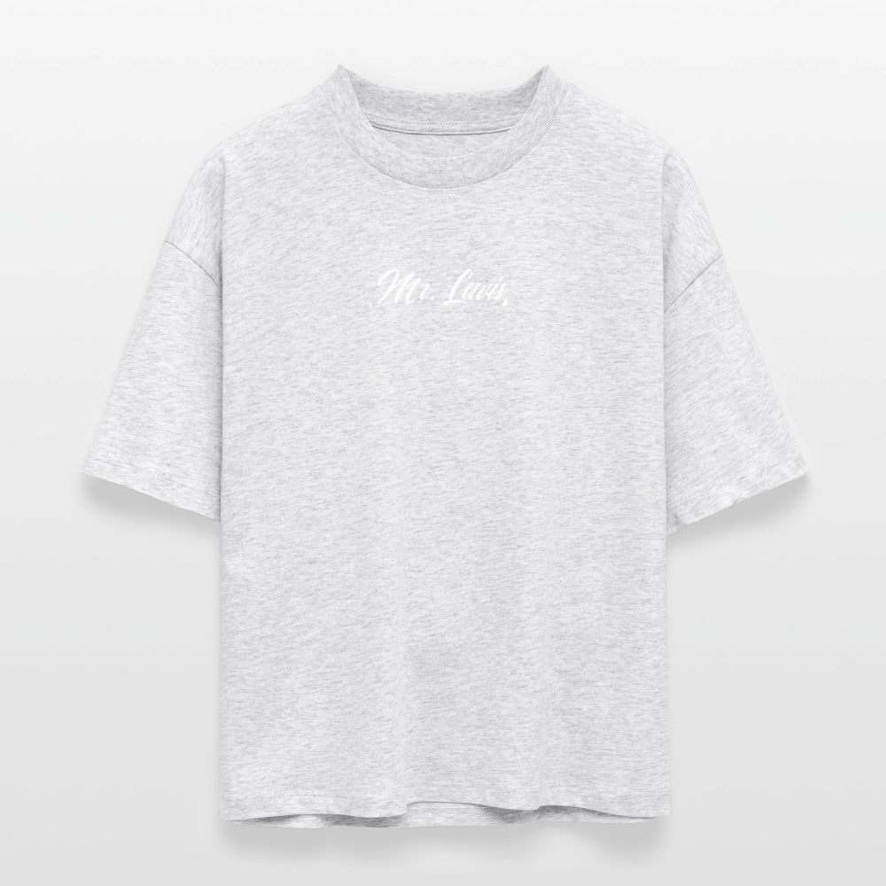 Charity Vrouwen Boxy T-Shirt  | BEDRUKT - heather white