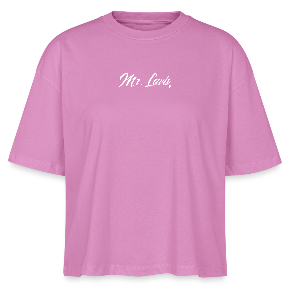 Charity Vrouwen Boxy T-Shirt  | BEDRUKT - pink