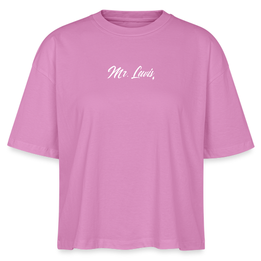 Charity Vrouwen Boxy T-Shirt  | BEDRUKT - pink