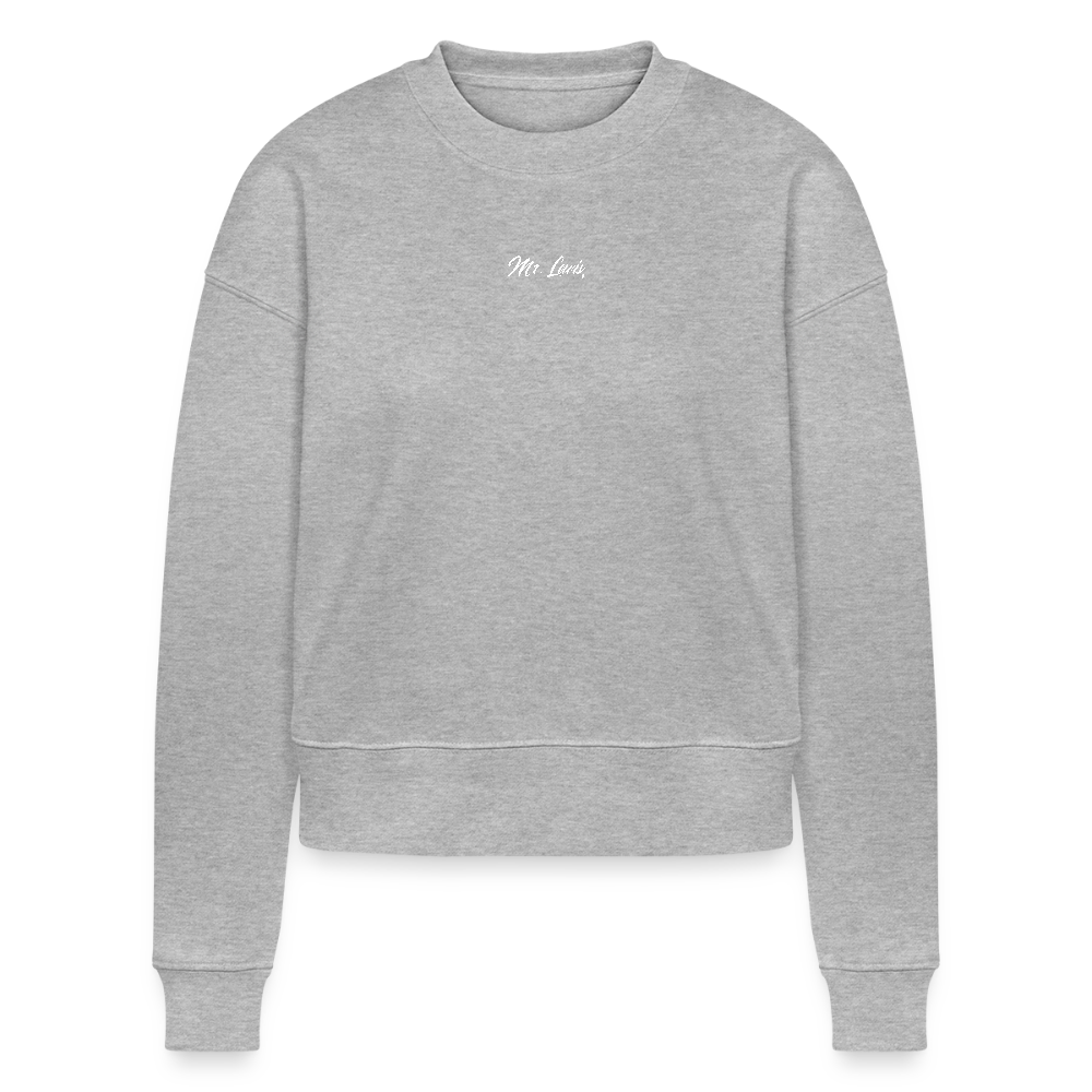 Charity Vrouwen sweater  | BEDRUKT - heather grey