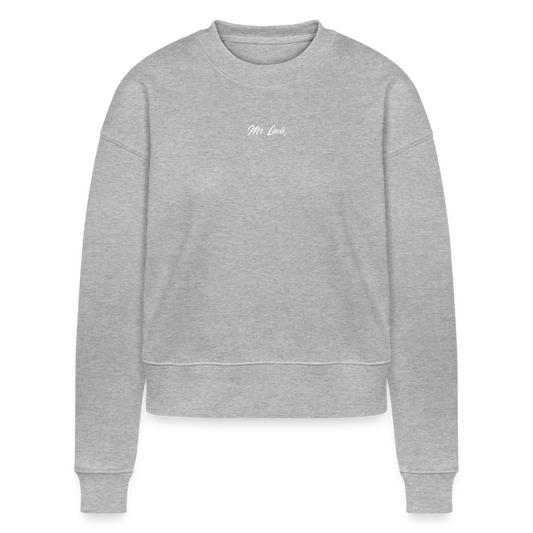 Charity Vrouwen sweater  | BEDRUKT - heather grey