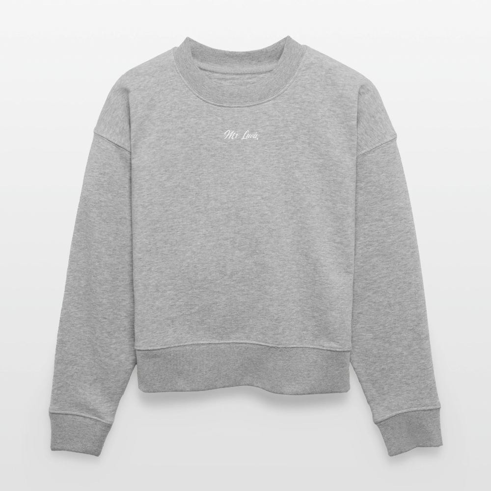 Charity Vrouwen sweater  | BEDRUKT - heather grey