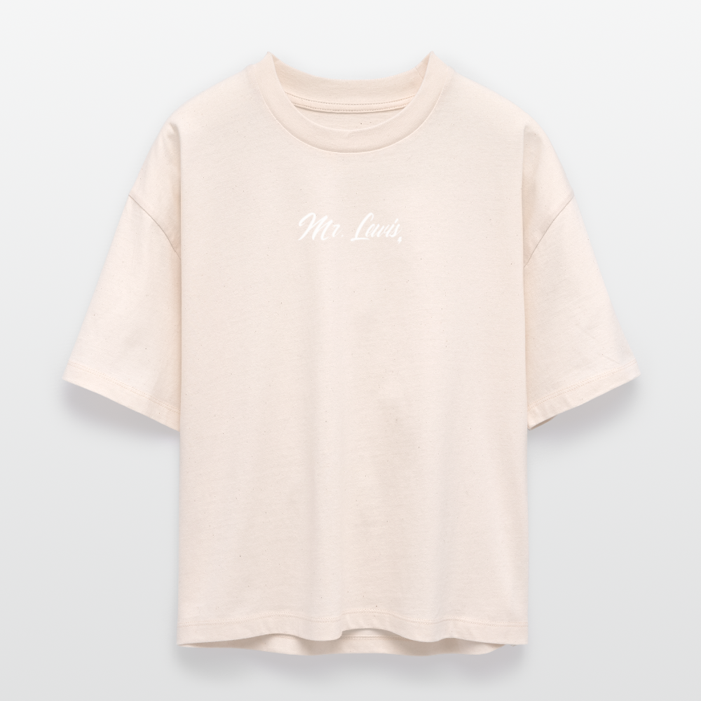 Charity Vrouwen Boxy T-Shirt  | BEDRUKT - natural raw